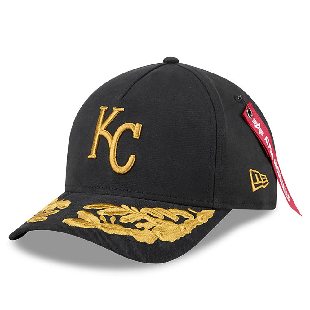 MLB Kansas City Royals New Era x Alpha Industries A-Frame 9FORTY Adjustable Hat
