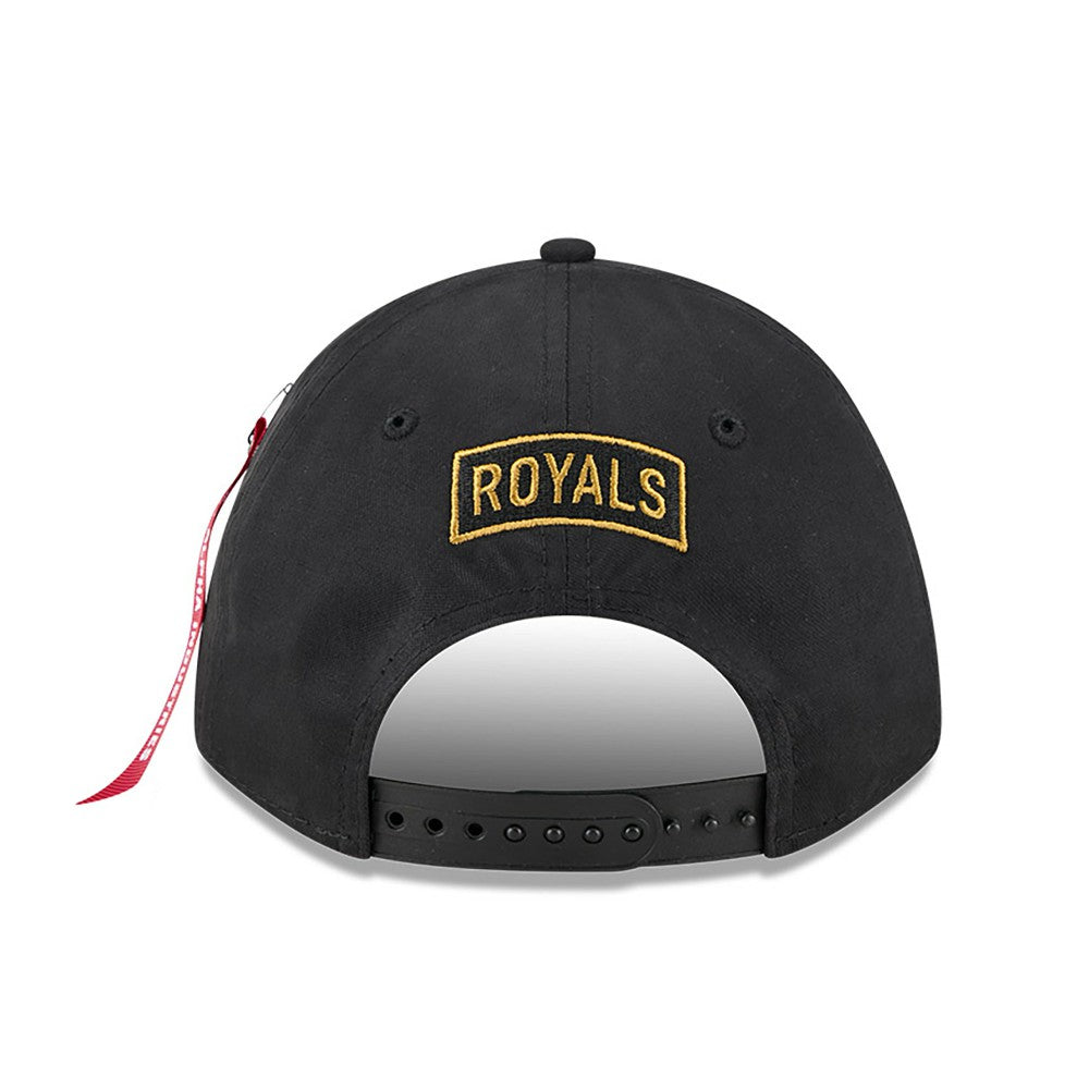 MLB Kansas City Royals New Era x Alpha Industries A-Frame 9FORTY Adjustable Hat