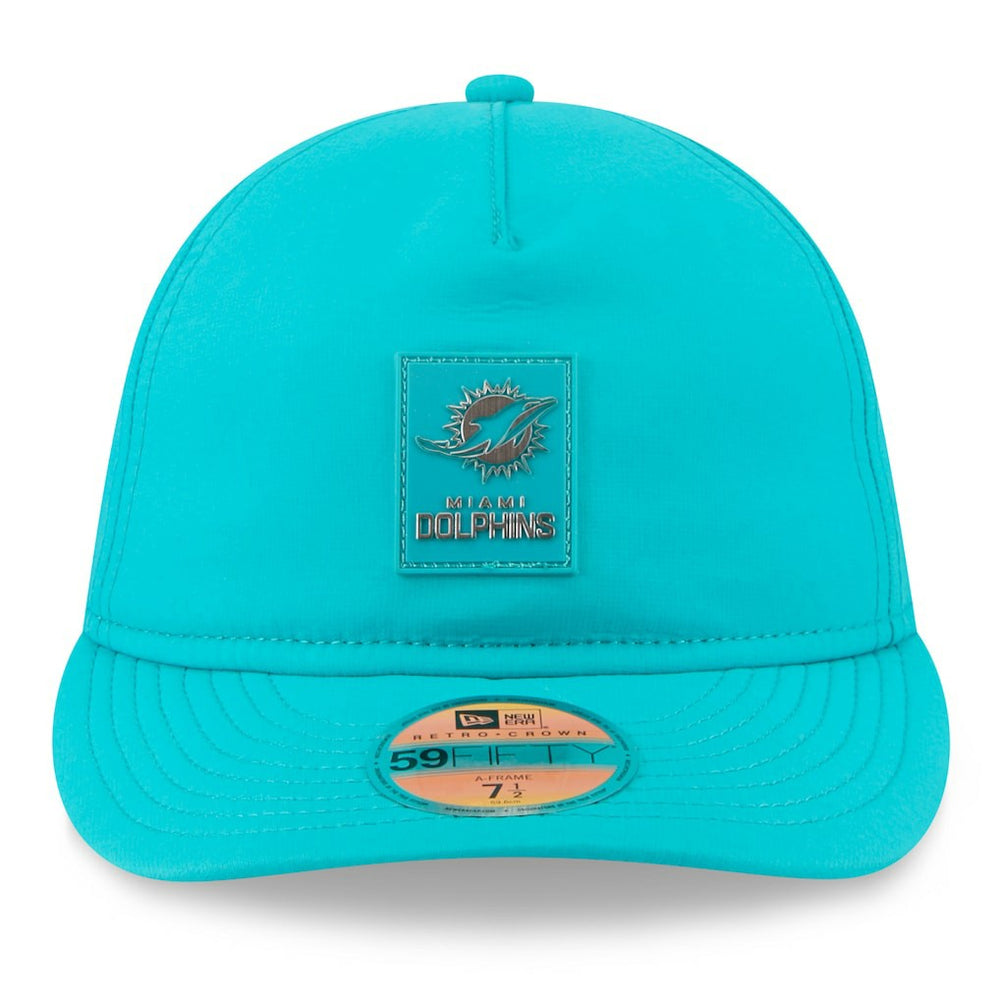 2025 Sideline Retro Crown 59FIFTY Fitted Hat - Miami Dolphins