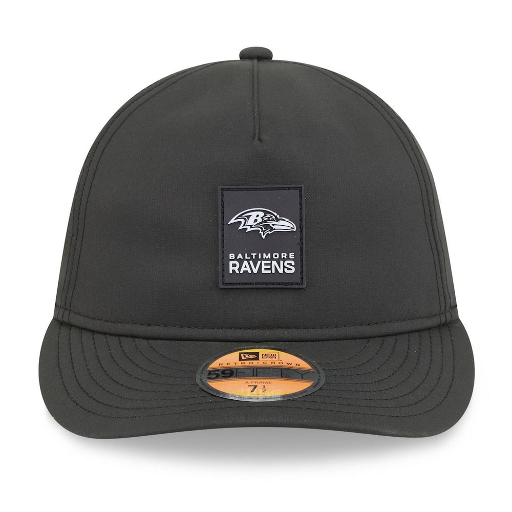 2025 Sideline Retro Crown 59FIFTY Fitted Hat - Baltimore Ravens