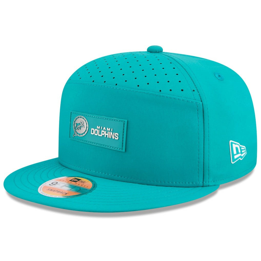 2025 Sideline Throwback Split Panel 9FIFTY Snapback Hat - Miami Dolphins