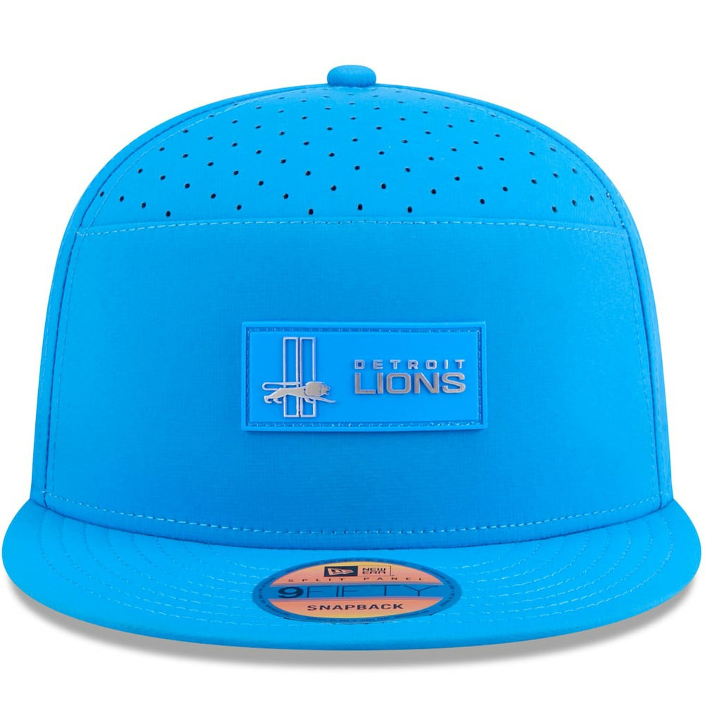 2025 Sideline Throwback Split Panel 9FIFTY Snapback Hat - Detroit Lions