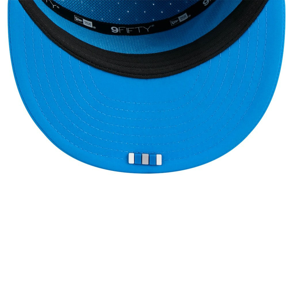 2025 Sideline Throwback Split Panel 9FIFTY Snapback Hat - Detroit Lions