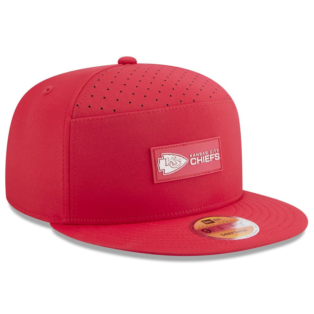 2025 Sideline Split Panel 9FIFTY Snapback Hat - Kansas City Chiefs