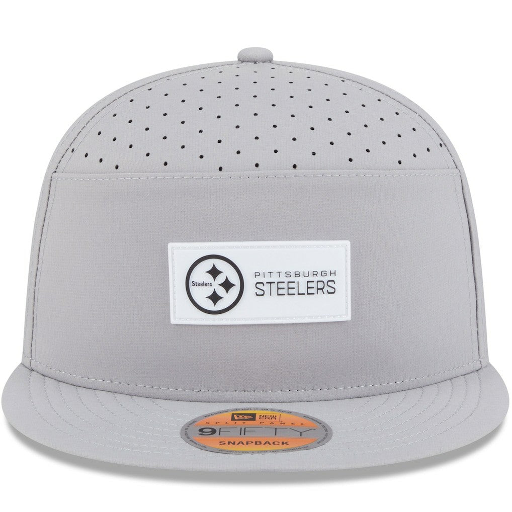 2025 Sideline Split Panel 9FIFTY Snapback Hat - Pittsburgh Steelers