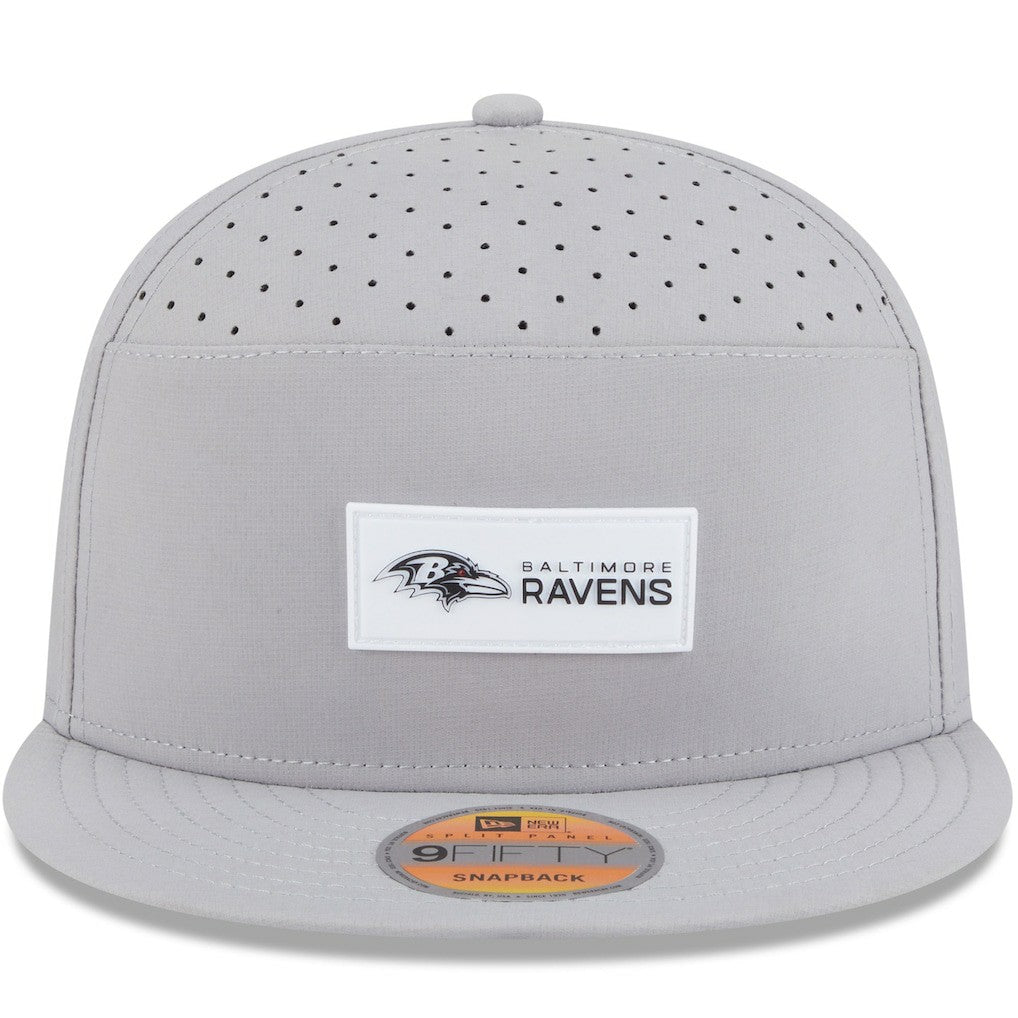2025 Sideline Split Panel 9FIFTY Snapback Hat - Baltimore Ravens