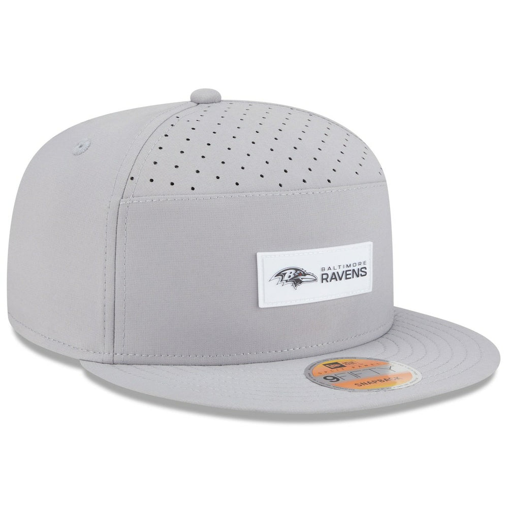 2025 Sideline Split Panel 9FIFTY Snapback Hat - Baltimore Ravens