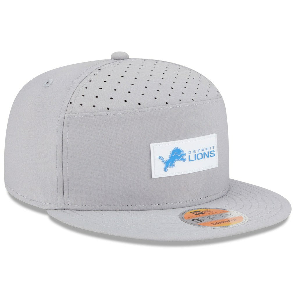 2025 Sideline Split Panel 9FIFTY Snapback Hat - Detroit Lions