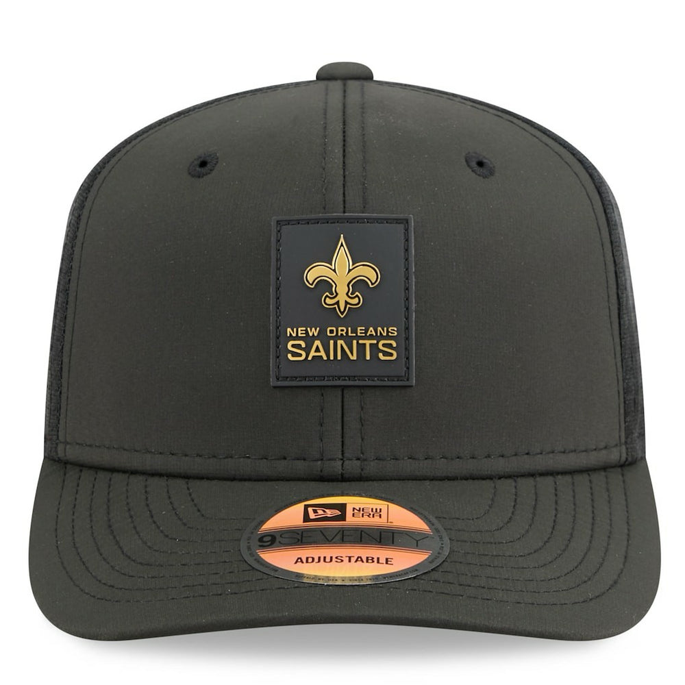 2025 Sideline 9SEVENTY Trucker Adjustable Hat - New Orleans Saints