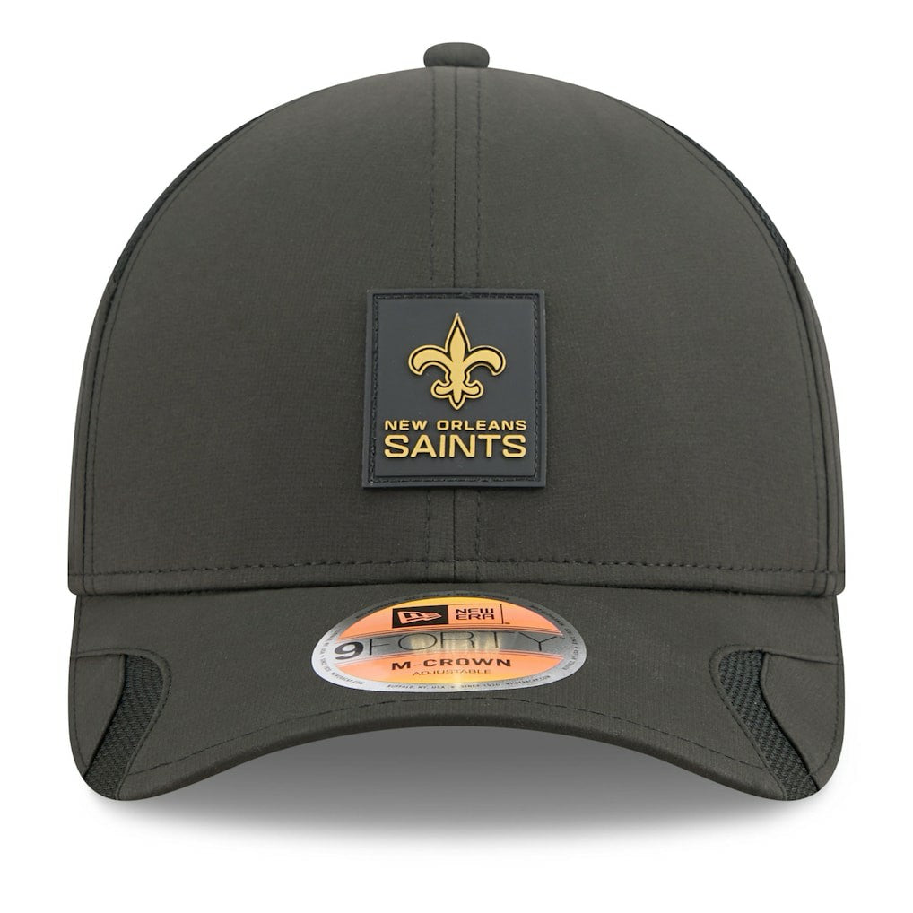 2025 Sideline M-Crown 9FORTY Adjustable Hat - New Orleans Saints