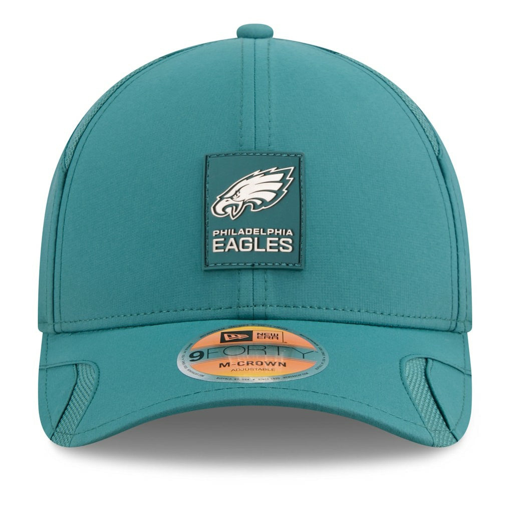 Youth 2025 Sideline M-Crown 9FORTY Adjustable Hat - Philadelphia Eagles