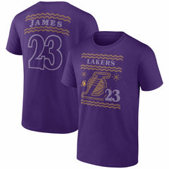 NBA LeBron James Los Angeles Lakers Ugly Sweater Name & Number T-Shirt