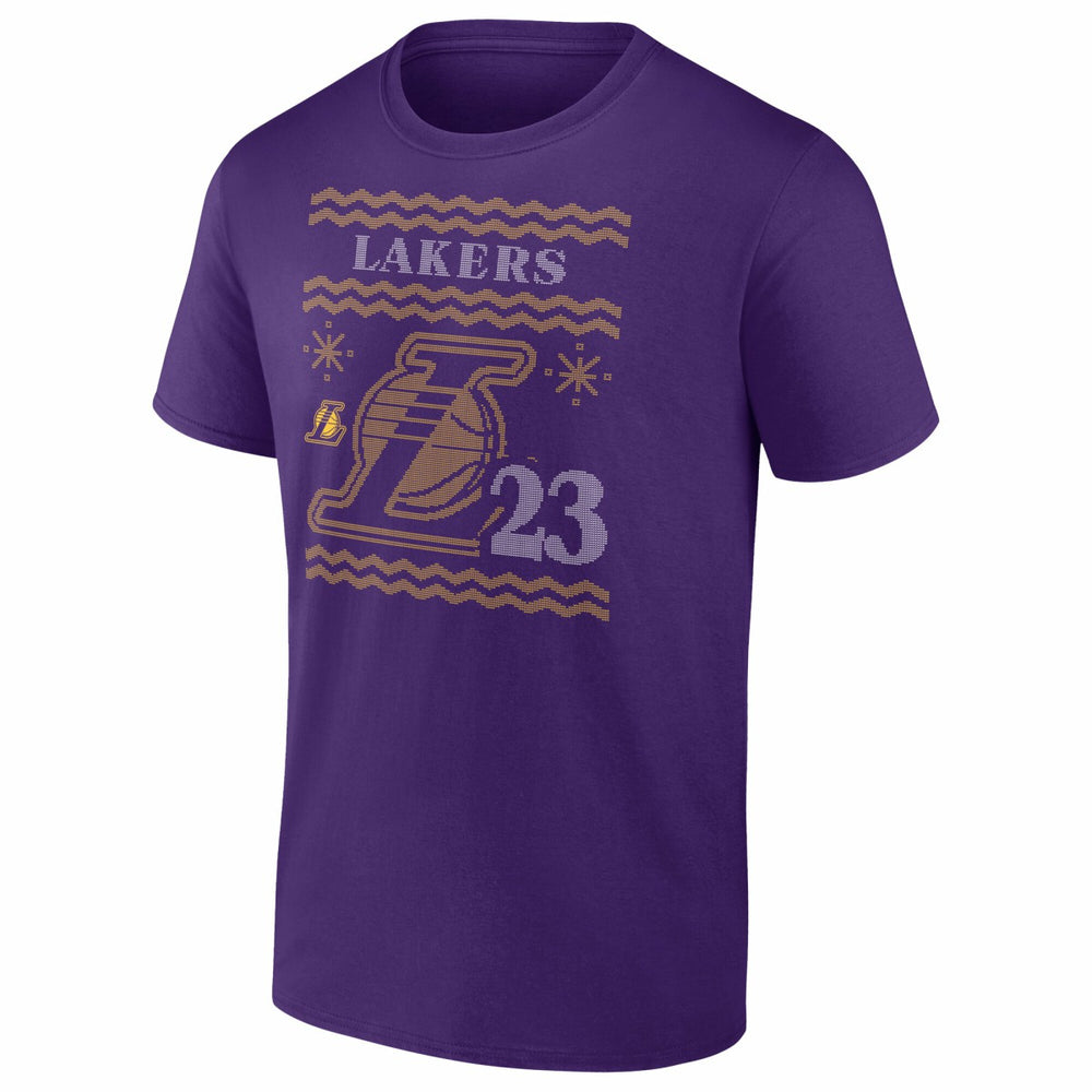 NBA LeBron James Los Angeles Lakers Ugly Sweater Name & Number T-Shirt