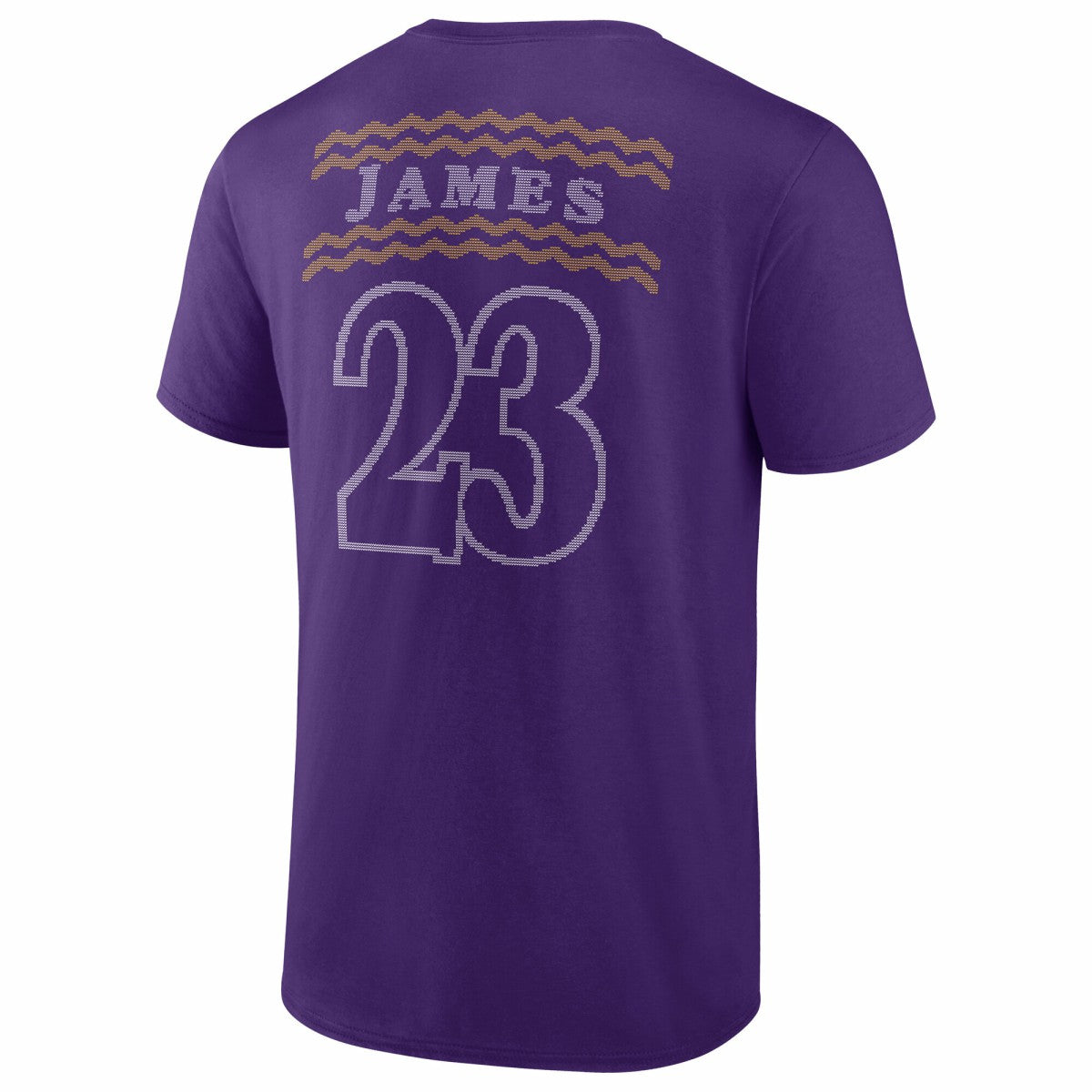 NBA LeBron James Los Angeles Lakers Ugly Sweater Name & Number T-Shirt