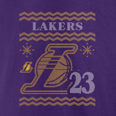 NBA LeBron James Los Angeles Lakers Ugly Sweater Name & Number T-Shirt