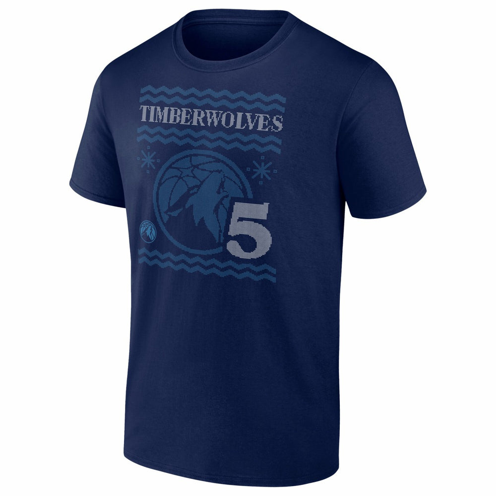 NBA Anthony Edwards Minnesota Timberwolves Ugly Sweater Name & Number T-Shirt