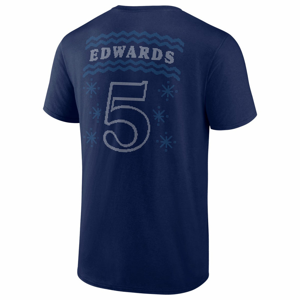 NBA Anthony Edwards Minnesota Timberwolves Ugly Sweater Name & Number T-Shirt
