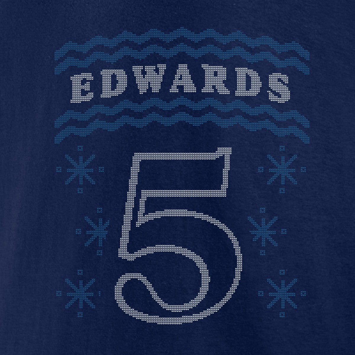 NBA Anthony Edwards Minnesota Timberwolves Ugly Sweater Name & Number T-Shirt