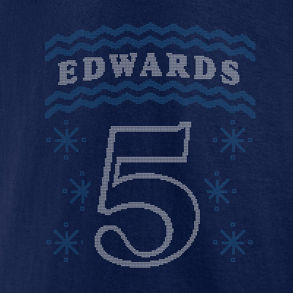 NBA Anthony Edwards Minnesota Timberwolves Ugly Sweater Name & Number T-Shirt
