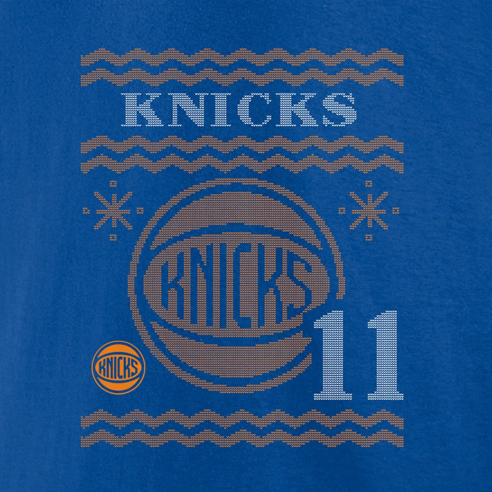 NBA Jalen Brunson New York Knicks Ugly Sweater Name & Number T-Shirt