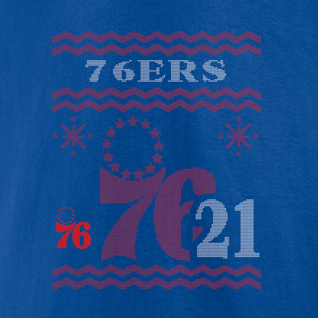 NBA Joel Embiid Philadelphia 76ers Ugly Sweater Name & Number T-Shirt