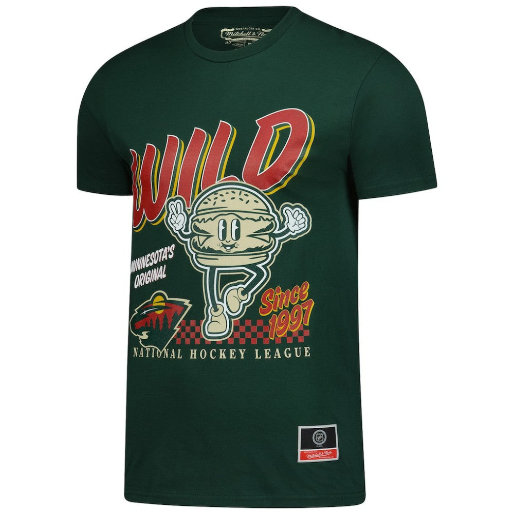 NHL Green Minnesota Wild Mitchell & Ness Local Food T-Shirt