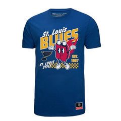 NHL Blue St. Louis Blues Mitchell & Ness Local Food T-Shirt