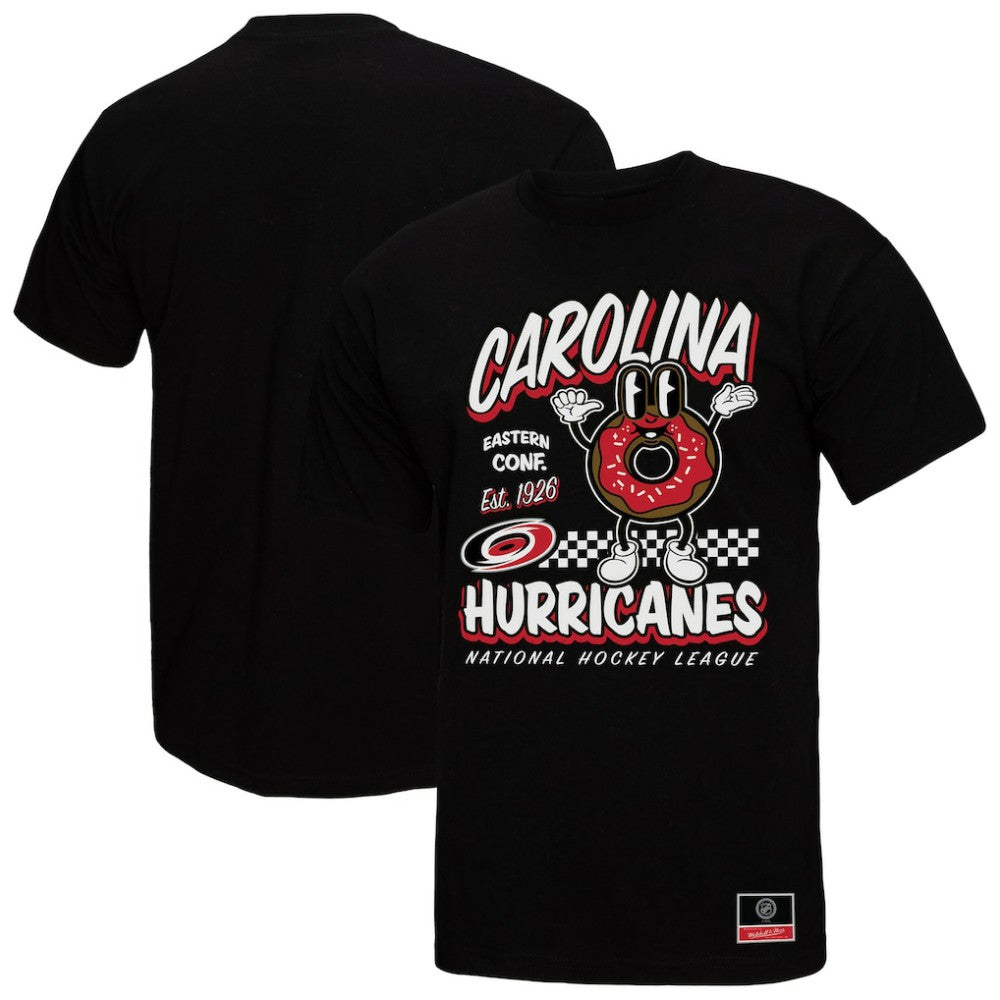 NHL Black Carolina Hurricanes Mitchell & Ness Local Food T-Shirt