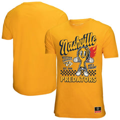 NHL Gold Nashville Predators Mitchell & Ness Local Food T-Shirt