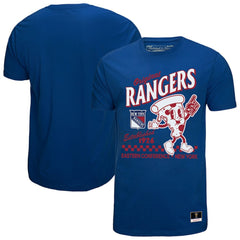 NHL Blue New York Rangers Mitchell & Ness Local Food T-Shirt