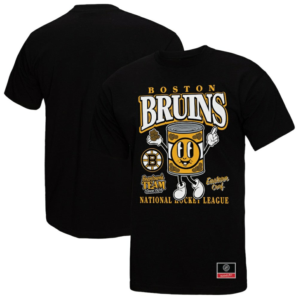 NHL Black Boston Bruins Mitchell & Ness Local Food T-Shirt