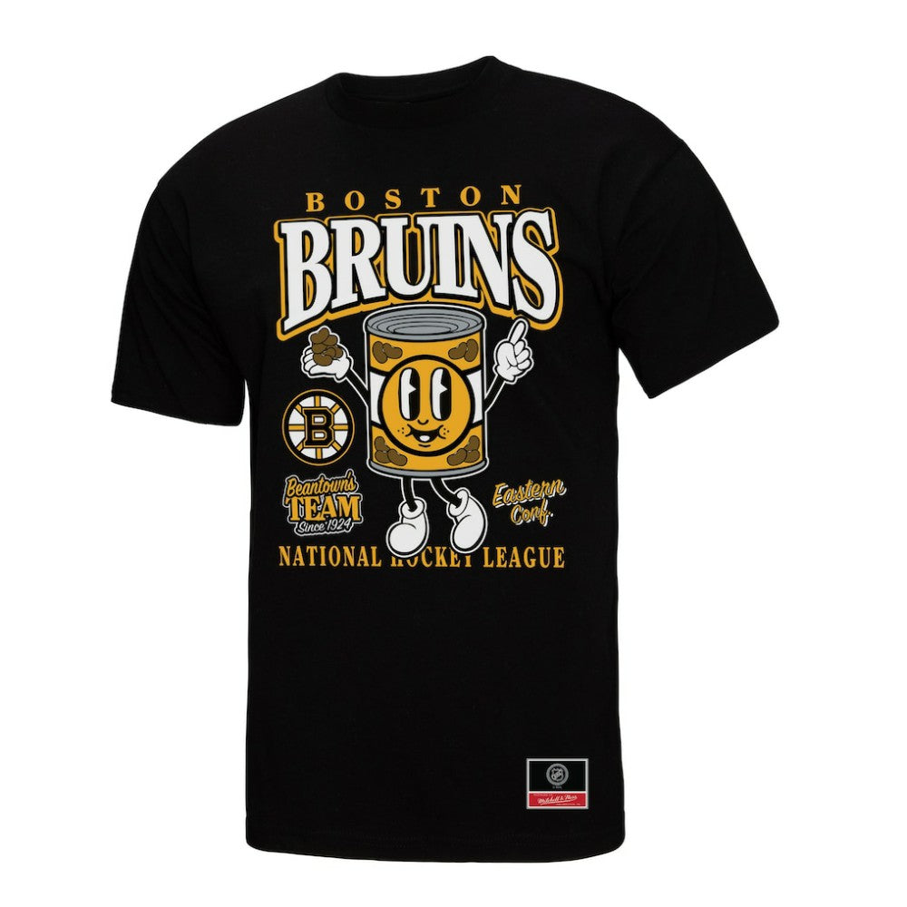 NHL Black Boston Bruins Mitchell & Ness Local Food T-Shirt