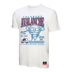 NHL White Colorado Avalanche Mitchell & Ness Local Food T-Shirt