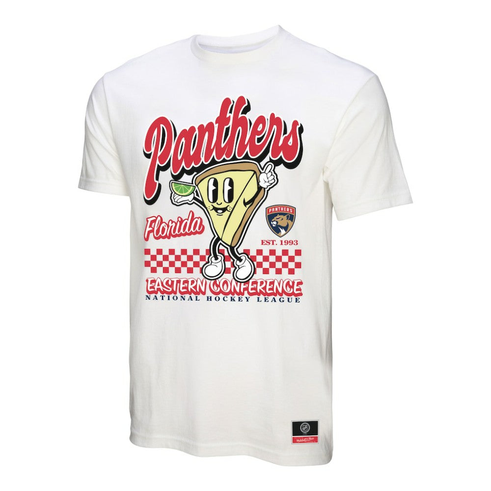 NHL White Florida Panthers Mitchell & Ness Local Food T-Shirt