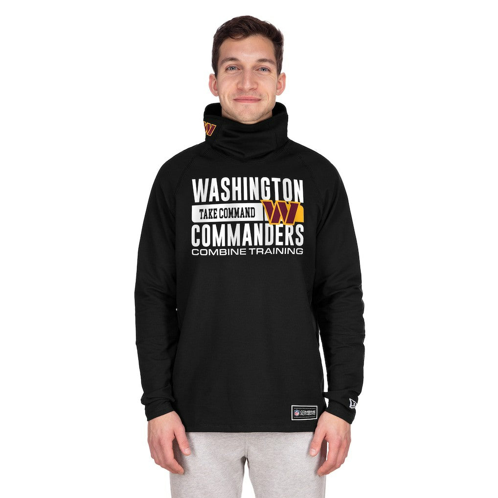 Functional Fandom Balaclava Helmet Stripe Tri-Blend Hoodie - Washington Commanders