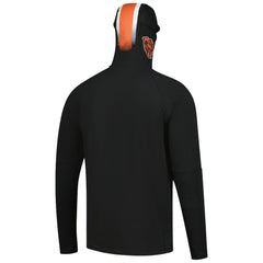 Functional Fandom Balaclava Helmet Stripe Tri-Blend Hoodie - Chicago Bears
