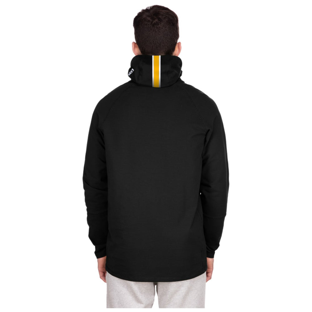 Functional Fandom Balaclava Helmet Stripe Tri-Blend Hoodie - Green Bay Packers