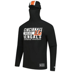 Functional Fandom Balaclava Helmet Stripe Tri-Blend Hoodie - Cincinnati Bengals