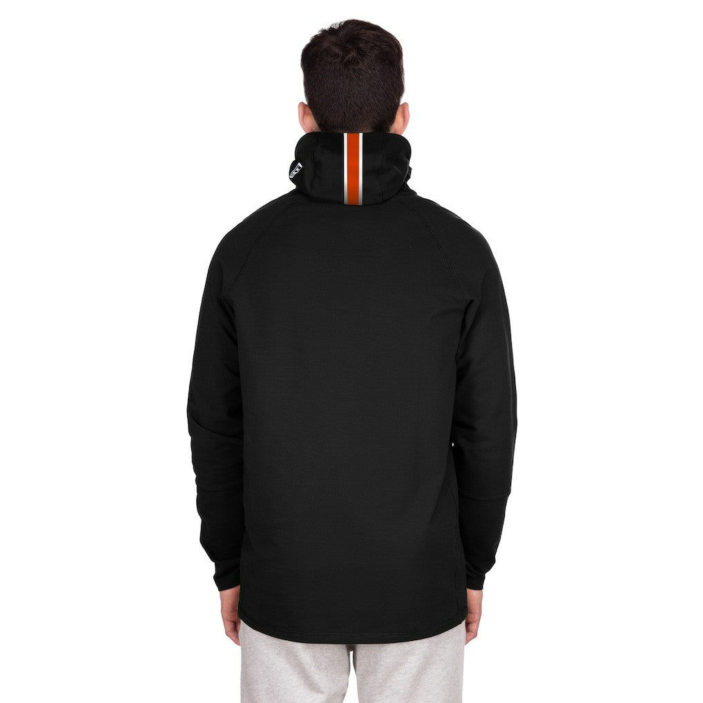 Functional Fandom Balaclava Helmet Stripe Tri-Blend Hoodie - Denver Broncos