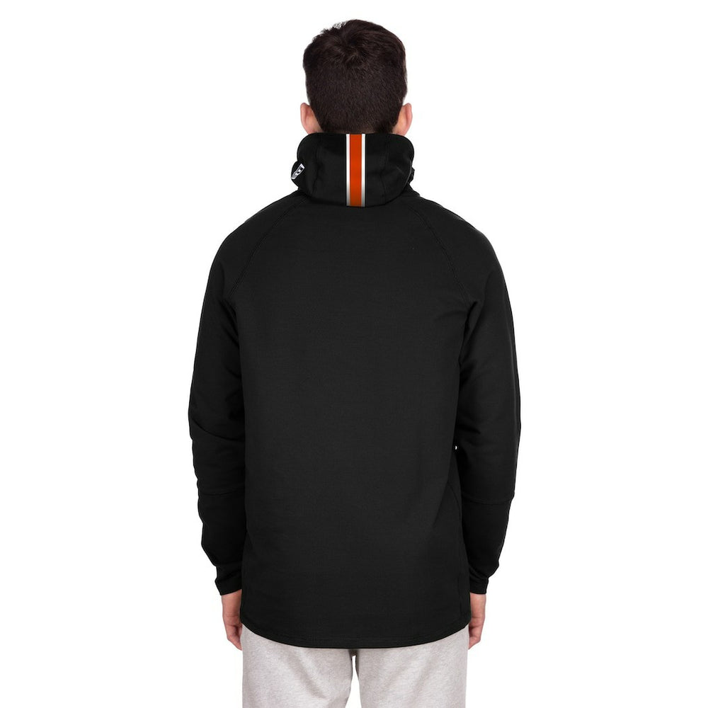 Functional Fandom Balaclava Helmet Stripe Tri-Blend Hoodie - Denver Broncos