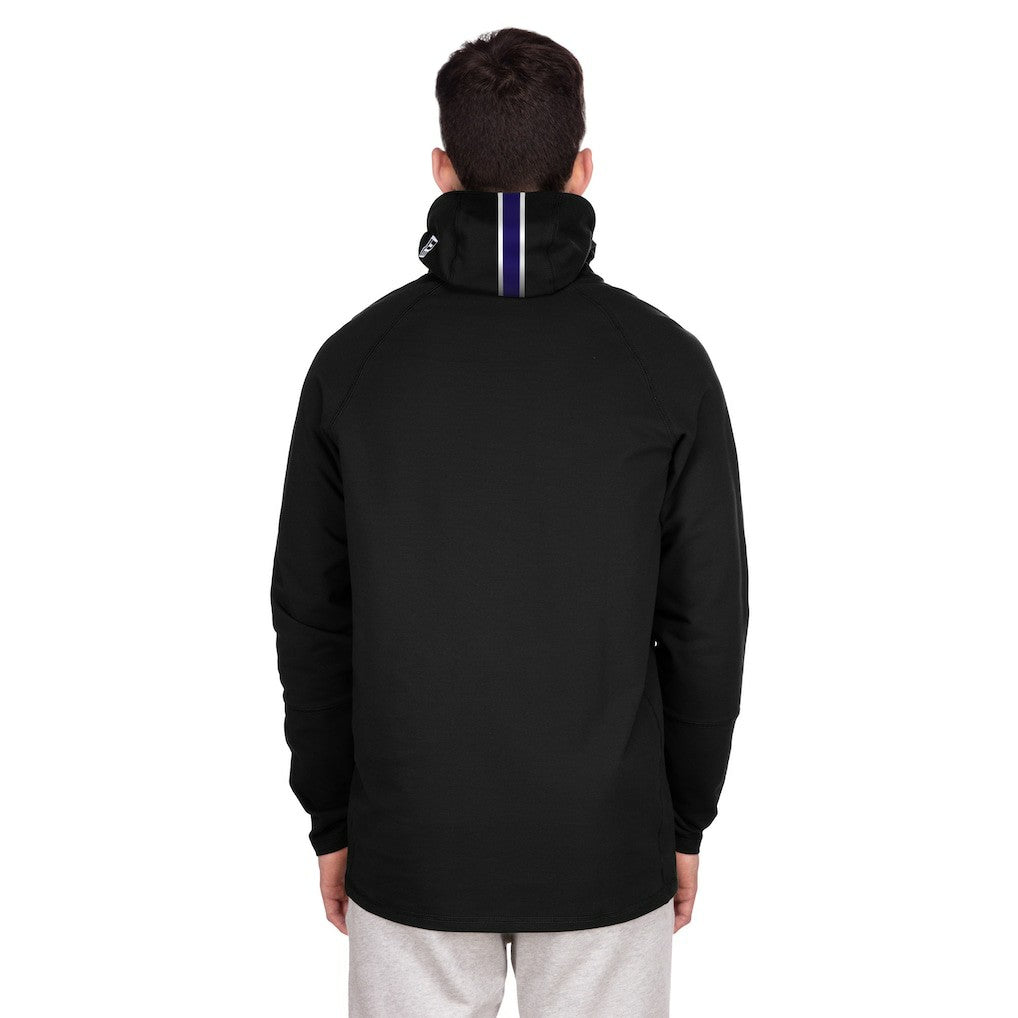 Functional Fandom Balaclava Helmet Stripe Tri-Blend Hoodie - Baltimore Ravens