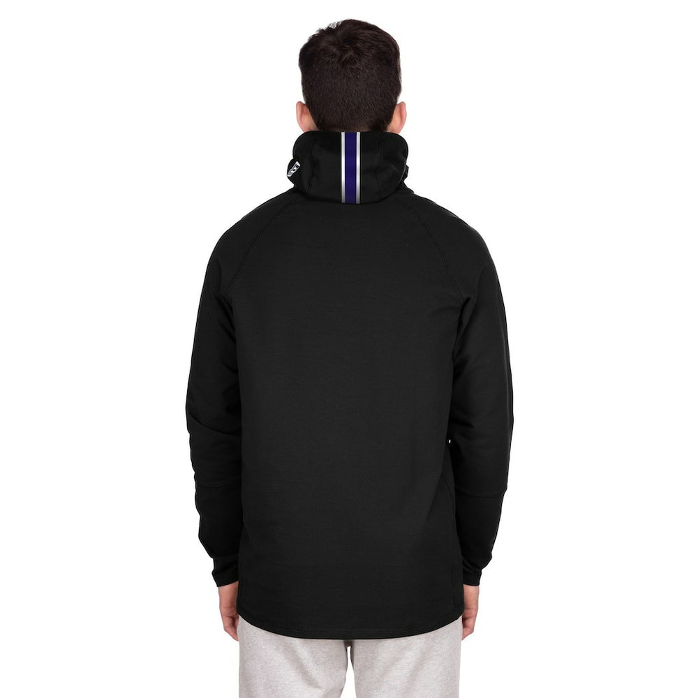 Functional Fandom Balaclava Helmet Stripe Tri-Blend Hoodie - Baltimore Ravens