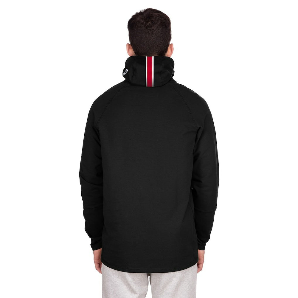 Functional Fandom Balaclava Helmet Stripe Tri-Blend Hoodie - Kansas City Chiefs