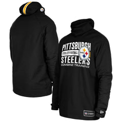Functional Fandom Balaclava Helmet Stripe Tri-Blend Hoodie - Pittsburgh Steelers