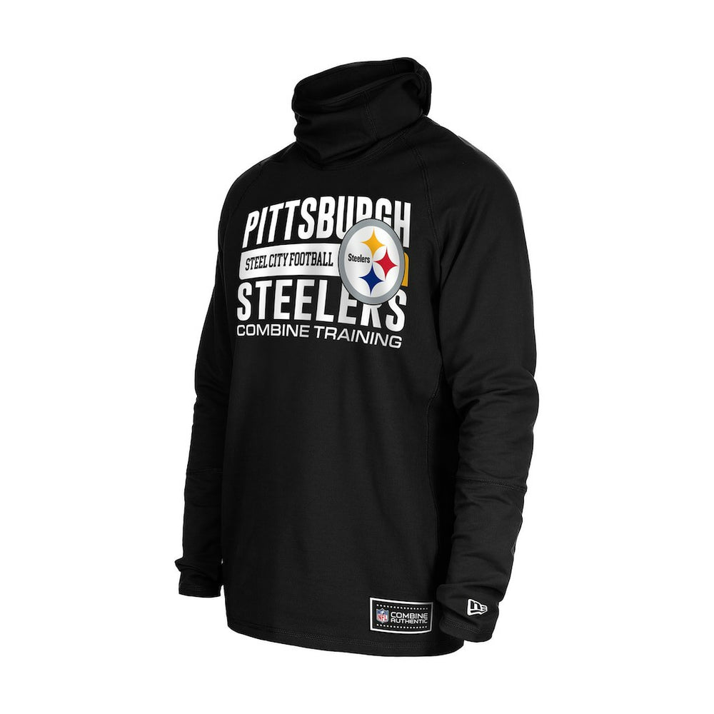 Functional Fandom Balaclava Helmet Stripe Tri-Blend Hoodie - Pittsburgh Steelers