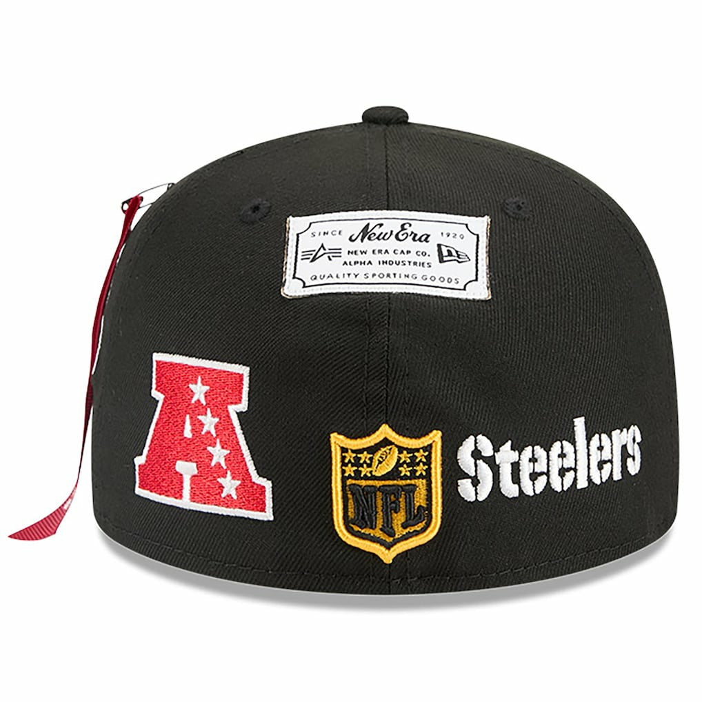 x Alpha Industries 59FIFTY Fitted Hat - Pittsburgh Steelers