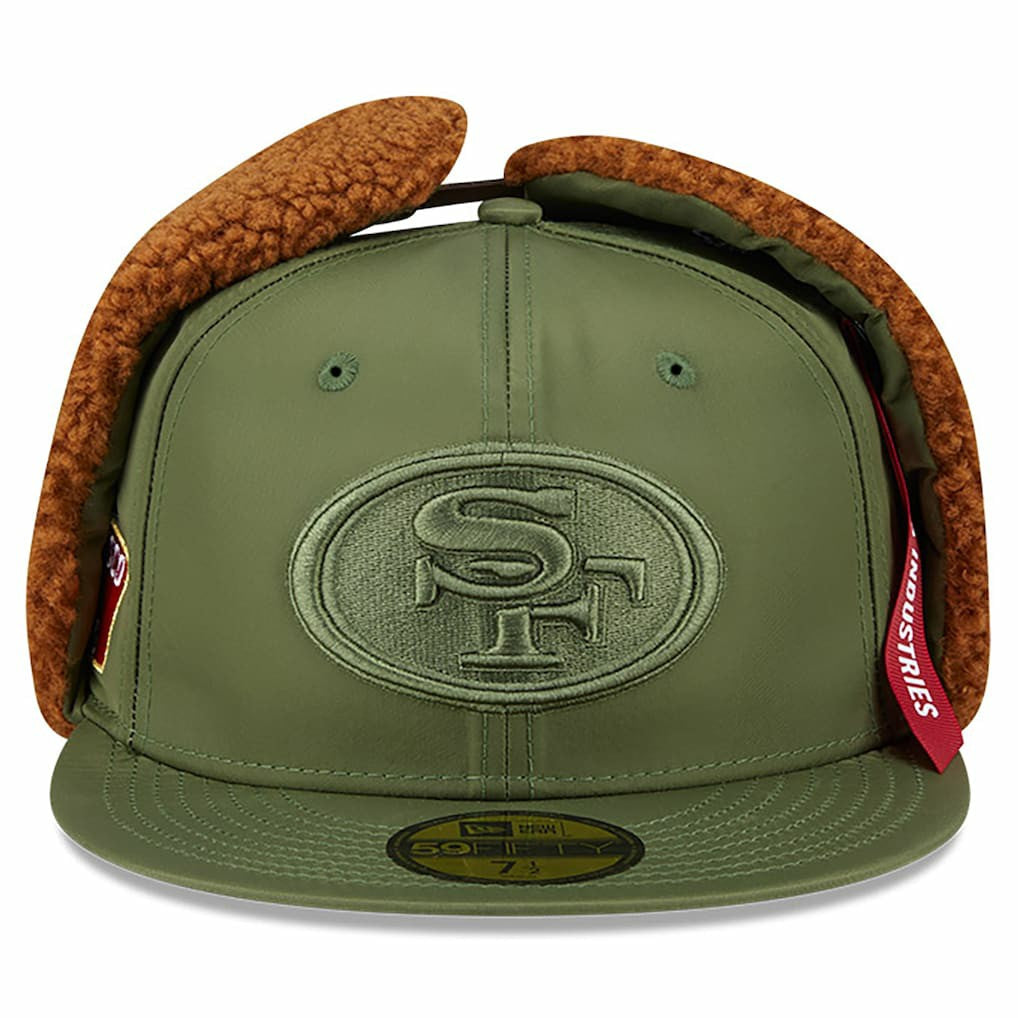 x Alpha Industries Dog Ears 59FIFTY Fitted Hat - San Francisco 49ers