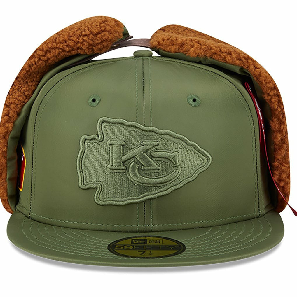 x Alpha Industries Dog Ears 59FIFTY Fitted Hat - Kansas City Chiefs
