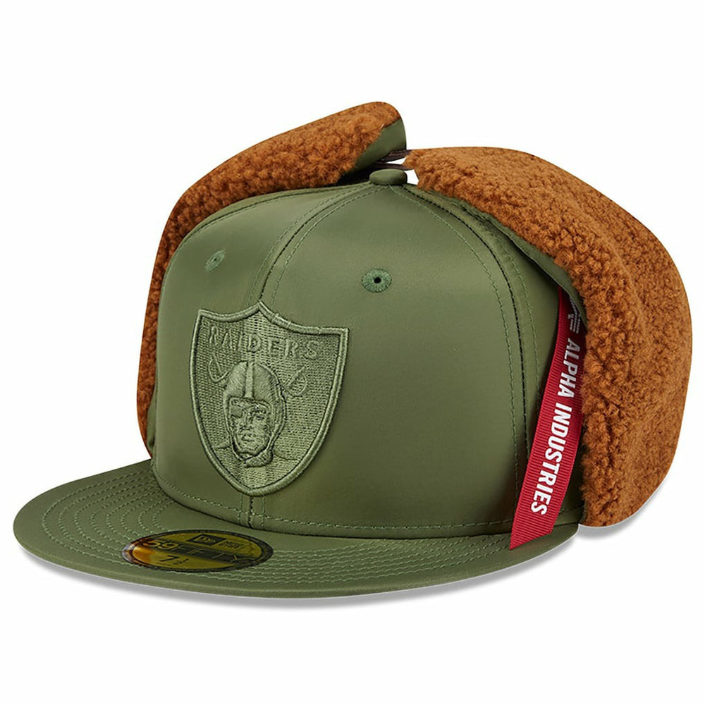 x Alpha Industries Dog Ears 59FIFTY Fitted Hat - Las Vegas Raiders
