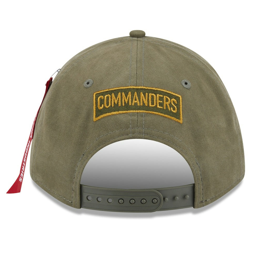 x Alpha Industries A-Frame 9FORTY Adjustable Hat - Washington Commanders